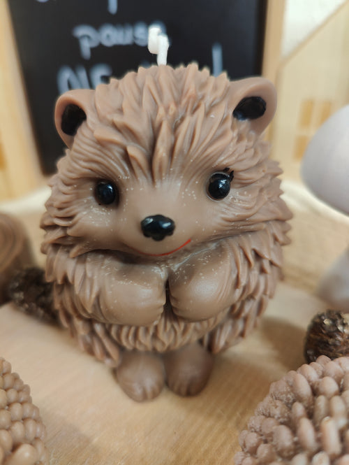 Bougie Artisanale Hérisson - Collection Automne